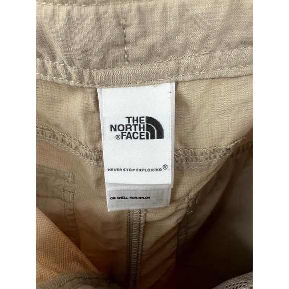 The North Face women's Horizon khaki roll up pants quick dry size 10 - Picture 7 of 9